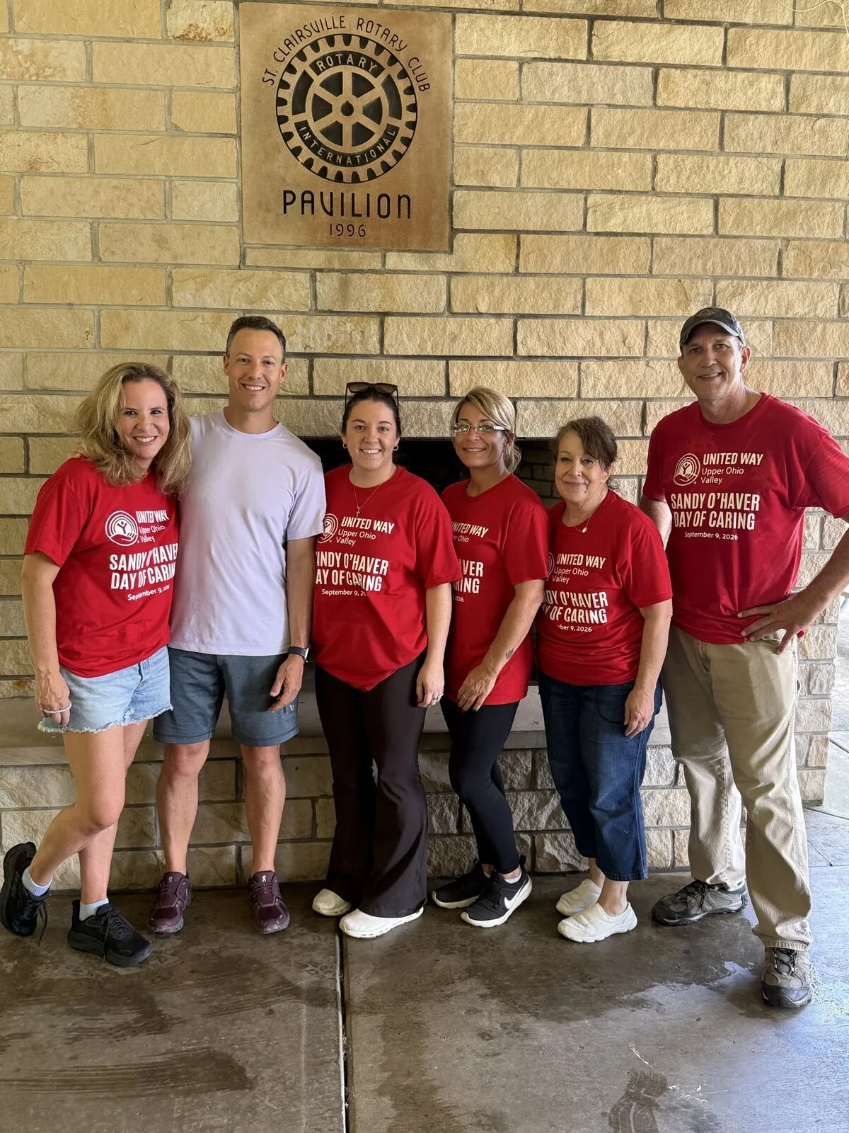 Goodman team members at the Saint Clairsville Rotary Pavilion during United Way’s Day of Caring